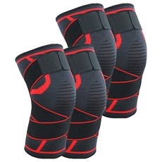 그리뉴얼 고급형 운동 무릎 보호대 레드 2p, 2개