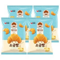 NONGSHIM 農心 麵包部長鹽味奶油牛角麵包造型餅乾, 55g, 4包