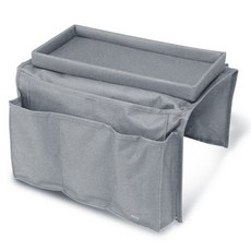 Market Plan 沙發扶手收納袋, 灰色, 1個