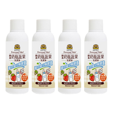 Fox wood Tales 狐狸村傳奇 酵素奶瓶蔬果洗潔液, 100ml, 4瓶