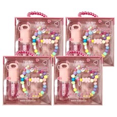 UNICAT 變臉貓 水光保濕玻璃唇油, 4個, 草莓, 4ml