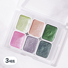 수채화 네일 물감 6종 세트, KN-A4036, 3세트