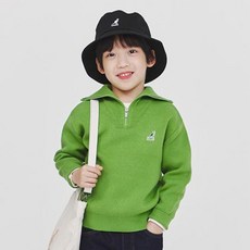 KANGOL KIDS 半拉鍊套頭針織衫 OD 0002