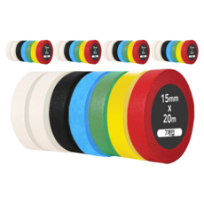 iQIHAN 다다 레인보우 마스킹테이프 7개입 15mm x 20m, 혼합색상, 5세트