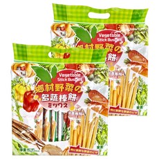 AJI OKASHI 味覺百撰 鄉村野菜之多蔬棒餅, 160g, 2袋