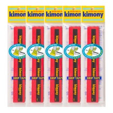 KIMONY Hi-Soft 孔洞螺旋握把布 KGT119, 紅色, 5個