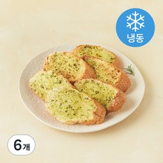 프레시오늘 수제 저당 바질 양파 마늘빵 (냉동), 15g, 6개, 6개입