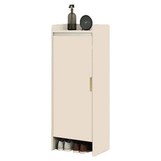 一門矮鞋櫃 341-HY, 奶白色, 6層