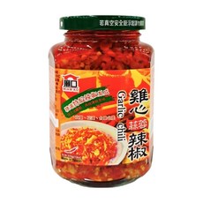 MIAW KO 廟口 雞心蒜蓉辣椒, 以新鮮紅辣椒和蒜蓉拌炒製成，蒜香濃郁，溫辣不燥，口感清新, 370g, 1罐