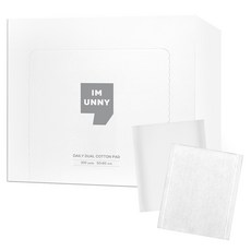 아임유니 데일리 듀얼 코튼 화장솜, 300매입, 1개