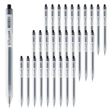 Donga PMS 博彩 半透明啞光素體中性筆 0.5mm, 60個, 黑色