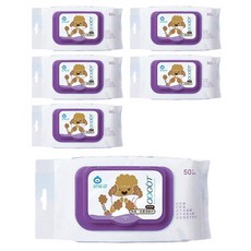 臭味滾 ODOUT 除臭抗菌濕紙巾 犬用, 居家外出皆適用, 無酒精香精, 無螢光劑, 溫和護理, 50抽, 50張, 6包
