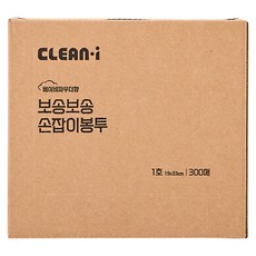크린아이 보송보송 손잡이 봉투 베이비파우더향 300매, 5L, 1개