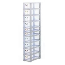 HAPPY 快樂屋 家寶收納櫃 8 + 2 窄櫃 附輪, F-782