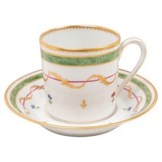 HAVILAND Vieux Paris Vert 咖啡杯組 75ml, 1套, 混色