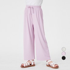 LollyTree 女童涼爽褶皺半寬褲