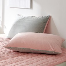 雙色超細纖維枕套 2入