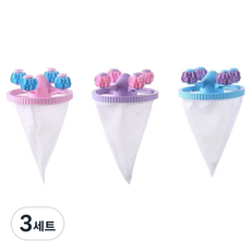 Big Eight 第9代洗衣機灰塵異物過濾網3件組, 藍色, 粉紅色, 紫色, 3套