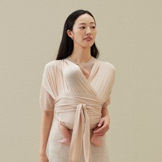 코니 아기띠 플렉스 AirMesh+헤드서포트 세트, 페일핑크