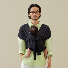 코니 아기띠 플렉스 AirMesh+헤드서포트 세트, 블랙