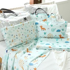 HIYOKO BABY 午睡被套 8入, 小動物款