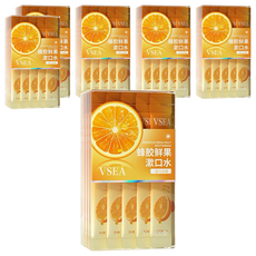vsea 水果口味無酒精漱口水隨身包 活力冰橙 20包, 220ml, 6盒