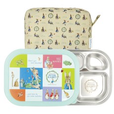 密封不鏽鋼餐盤+收納袋+湯匙叉子組, 橄欖綠, 盤子+蓋子+袋子