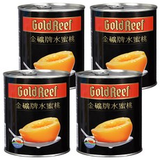 GoldReef 金礦牌 水蜜桃 易開罐, 4罐, 825g
