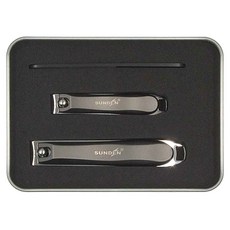 SUNDEN 三件式鐵盒指甲剪禮盒 不鏽鋼材質 11.8cm*8.9cm, MK4801, 1個