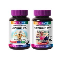HOLIDAYS 藤黃果800萃取錠 120顆入+藻褐素600萃取膠囊 30顆入, 1組