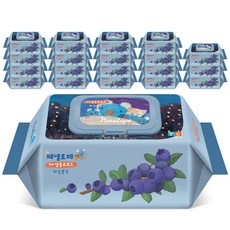 페넬로페 100셀룰로오즈 페일블루 아기물티슈 캡형, 75g, 70매, 20개