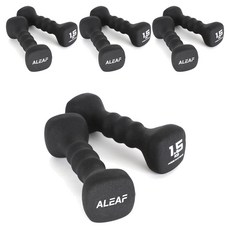 아리프 네오프렌 사각아령 블랙, 1.5kg, 8개
