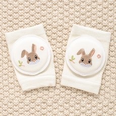 STARDOOR 嬰幼兒可愛刺繡網眼護膝 2入, 可愛兔子, 1個