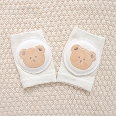 STARDOOR 嬰幼兒可愛刺繡網眼護膝 2入, 小熊, 1個