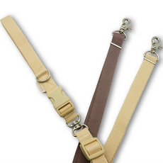 hitzzi 防纏繞狗狗一體式雙頭牽繩, 米棕色, 1個