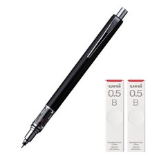 Uni 三菱鉛筆 KURU TOGA Advance Standard 自動鉛筆 黑色 M5-559 + 專用 B 鉛筆芯 2入組, 1套, 0.5mm, 1個