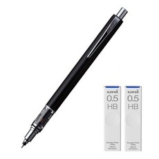 Uni 三菱鉛筆 KURU TOGA Advance Standard 自動鉛筆 黑色 M5-559 + 專用筆芯 HB 2件組, 0.5mm, 1套