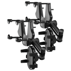 316하우스 차량용 360도 회전확장 룸 미러 핸드폰 거치대 5세대 하이브리드, 2개, 블랙