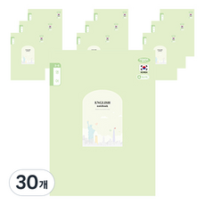 펜피아 1000 초등 3 6영어 제본노트, B옐로우그린, 30개