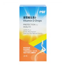 PBF 寶齡富錦生技 液態維生素D滴劑 每滴300IU 每瓶800份, 25ml, 1盒