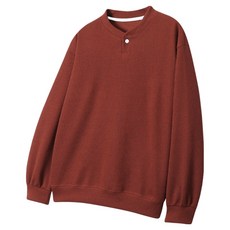 JHSTYLE 鈕扣針織亨利領大學T KSROK675