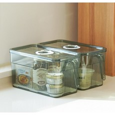 Changsin Living 昌信生活 冰箱旋鈕新鮮盒, 深綠色, 2個, 1入