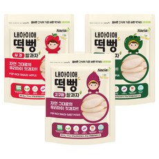 Naeiae 孩童綜合米餅組 3種口味, 南瓜口味+地瓜口味+蘋果口味, 1組