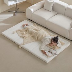 퍼니코 오아 3단 접이식 매트리스 고객직접설치, 소프트아이보리