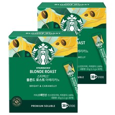 STARBUCKS 星巴克 黃金烘焙美式原豆咖啡隨身包, 2個, 1.1g, 30入