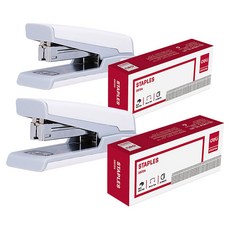 deLi 得力 Easy 金屬釘書機 0462 + 33號釘 E39704 補充包套組, 隨機出貨, 2套