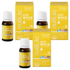 듀오락 베이비 드롭 프로바이오틱스 플러스 비타민D, 3개, 7.5ml