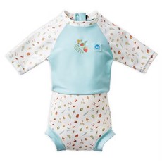 Splash About Happy Nappy Sunsuit 抗UV連身版游泳尿布褲 森林小橡,XXL, 1件