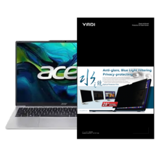 YADI 亞第 獨特磁吸水之鏡防窺片 Acer Aspire Lite AL16 52P 39NQ 專用 PF4PPC-W160, 1片, 黑色