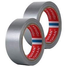 다다 고점도 강력 면 테이프 40mm x 50m, 은색, 2개
